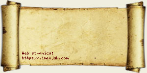 Jovana Opačić vizit kartica